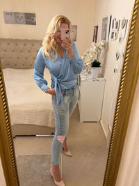 Wickelbluse