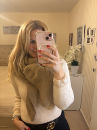 Kuschelschal beige