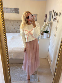 Pullover mit Schleife