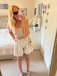 Baumwollshorts Natur