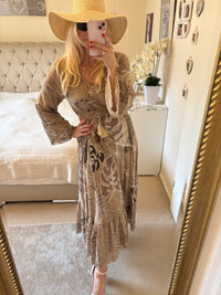 Kleid mit Safarimuster