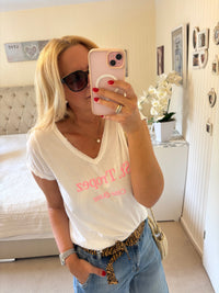 Shirt mit Aufschrift Saint Tropez
