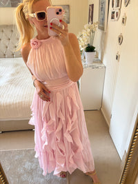 Hochzeitsgastkleid Neckholder