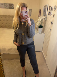 Vegane Lederhose taupe