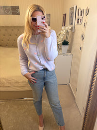 Frühlingsstrickjacke Herzchen verschiedene Farben