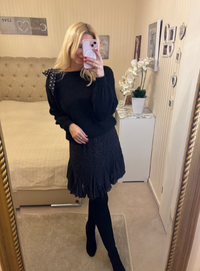 Pullover mit gepunkteter Schleife verschiedene Farben