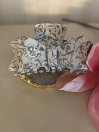 Haarspange Silberschleife 8cm