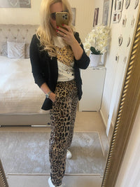 Leohose wide leg braun