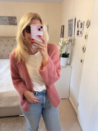 Mohairjacke kurz altrosa