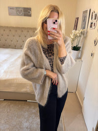 Mohairjacke kurz beige