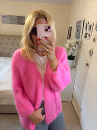 Mohairjacke kurz pink