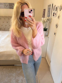 Mohairjacke kurz rosa