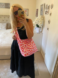 Stofftasche Leo pink