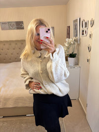 Strickjacke Rüschen verschiedene Farben